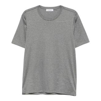 Gran Sasso T-shirt met ronde hals - Heren - Tops - Grijs - Maat: M Katoen