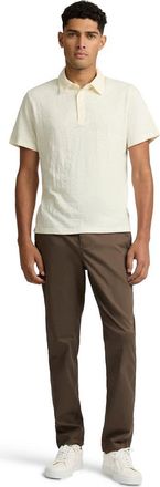 Onia Heavyweight Slub Polo in Ecru at Nordstrom, Size Xx-Large