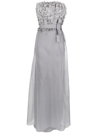 Gloria Coelho silk gown - Grigio