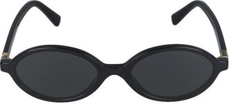 Miu Miu 0MU 04Zs Zonnebril - Dames - Zonnebrillen - Zwart - 50 MM - Accessoires