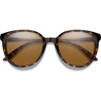 Smith Cheetah 54mm Polarized Round Sunglasses in Tortoise/brown at Nordstrom