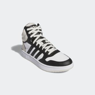 adidas Sneaker ADIDAS SPORTSWEAR HOOPS 3.0 MID, Herren, Gr. 42,5, weiss (cloud wei&szlig;, core schwarz, orbit grau), Synthetik, Textil, Schuhe Sneaker