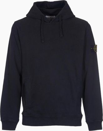 Stone Island Mens Stone Island Black Hoodie - Size: 46