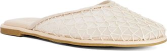 Dune London Womens Ladies Gigs - Mesh Slip-On Mules - Cream Fabric - Size UK 5