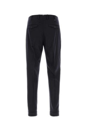 Pantaloni Torino Mens Midnight Blue Stretch Wool Blend Pant Pantaloni Trousers