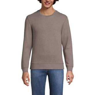 Lands End Long Sleeve Serious Sweats Crewneck Sweatshirt in Light Bark Heather at Nordstrom, Size Xx-Large