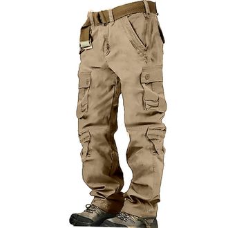 Generic TodayS Deals Of The Day Cocila Mens Cargo Pants Cargo Trousers Hiking Pants 8 Pocket Plain Comfort Breathable Outdoor Daily Going Out Cotton Fashion C