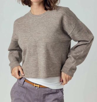 Sundays Magda Crewneck Sweater In Heathered Latte