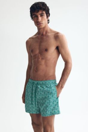 H&M Swim Shorts in Turquoise/patterned at Nordstrom, Size X-Large