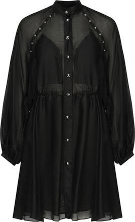 Pinko Cotton And Silk Mini Dress