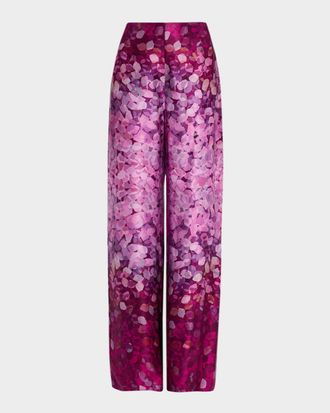 Silvia Tcherassi Como Degrade Wide-Leg Pants