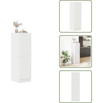 vidaXL Armadio in truciolato - vidaXL Mobile da Cucina Bianco 38x41,5x131,5 cm in Legno Multistrato - Armadio da cucina in legno
