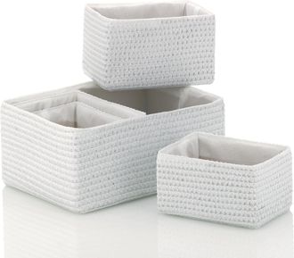 KELA Aufbewahrungskorb »Korb-Set Rimossa 5 teilig weiss«
