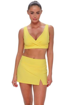 Sunsets Elsie Bikini Swimsuit Top - F Cup in Pineapple Crepe at Nordstrom, Size 36