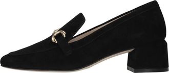Stuart Weitzman Owen Buckle 45 Loafer - Dames - Pumps - Zwart - 34 1/2 EU - Leer - Schoenen