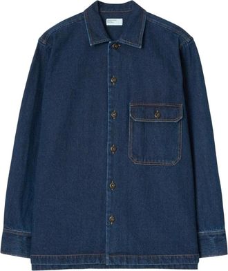 Universal Works Fatigue Shirt - Shirts - Hombre - Azul - XL