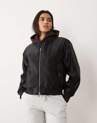 Vans Emily - Giacca squadrata nera stile workwear-Nero