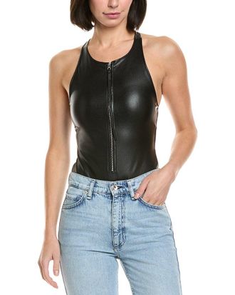 Helmut Lang Zip Racerback Bodysuit