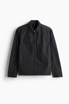H&M Overshirt aus Nylon Regular Fit - Dunkelgrau