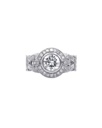 Diana M. Jewels Fine Jewelry 18K 2.58 Ct. Tw. Diamond Half-Set Ring