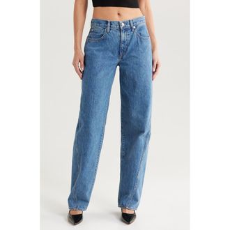 Slvrlake Denim Tess Low Rise Wide Leg Jeans in Satisfaction at Nordstrom Rack, Size 32