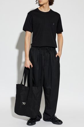 Yohji Yamamoto T-shirt With Logo, Mens, Black