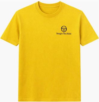 Sergio Tacchini Mens Sergio Tacchini Felton T-Shirt Mango Mint - Yellow - Size: 40
