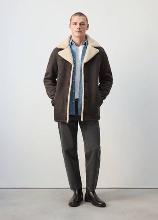 Mango Giacchetta lena-f cioccolato - Uomo - XL - MANGO MAN