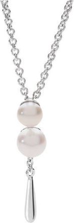 Lucy Quartermaine Royal Pearl Drop Pendant in Sterling Silver at Nordstrom, Size 18