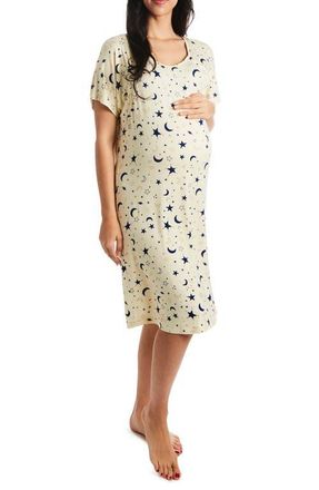 Everly Grey Rosa Maternity/Nursing Hospital Gown in Twinkle at Nordstrom, Size Small