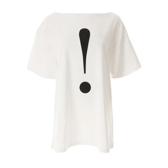 Moschino T-Shirt Oversize! - Dames - T-shirts - Wit - S - Katoen - Tops