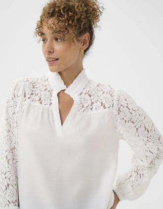 Cream Womens Liselin lace blouse - White - Size: 10