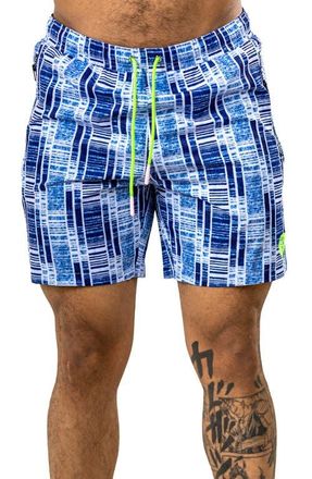 Maceoo Marthyr Swim Trunks in Blue at Nordstrom, Size 5