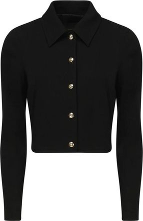 Pinko Zwarte Viscose Blend Jas - Dames - Zomerjassen - Zwart - S - Jassen