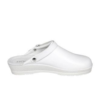 Rohde Klassieke Leren Klomp voor Dames - Dames - Klompen - Wit - 43 EU - Leer - Schoenen