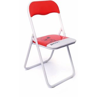 Excelsa Sedia Snoopy in Metallo, Rossa, 5 x 43 x 93 cm - Excelsa