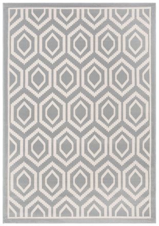 Safavieh Alfombra contempor&aacute;neo de polipropileno gris/beige, 122 x 170 cm