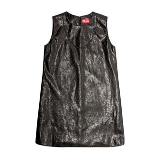 Diesel Kleedjes, Dames, Zwart, 2Xs, D-Ares Mini Jurk