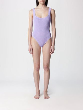 Hunza G Costume intero Square elasticizzato con scollatura quadrata