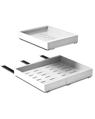 Sorbus Set Of 2 Extendable Pull-Out Storage Racks
