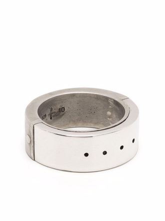 Parts Of Four perforated two-tone ring - unisex - Sterling Silver - 12