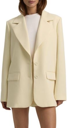 Favorite Daughter The Favorite Oversize Blazer in Moonbeam at Nordstrom, Size Xx-Small