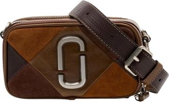 Marc Jacobs Cross Body Bags, female, Multicolor, Size: ONE SIZE The Suede Patchwork Snapshot