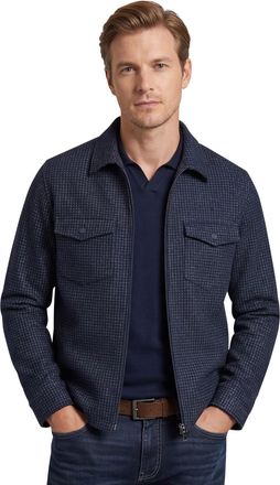 Blue industry Overshirt Blue industry donkerblauw geprint