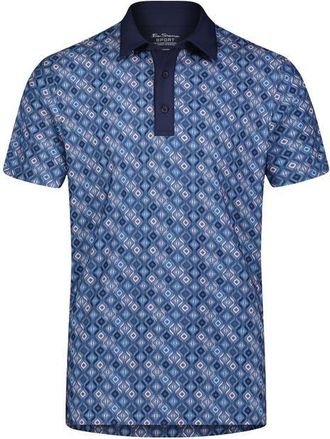 Ben Sherman Jacquard Effect Tech Jersey Golf Polo in Blue at Nordstrom, Size Xx-Large