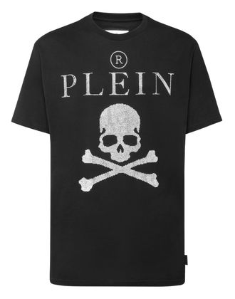 Philipp Plein T-shirt Round Neck SS Crystal Skull with Crystals