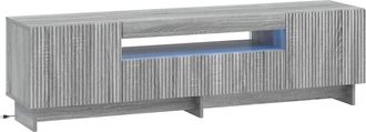 vidaXL Mueble De Tv Led Sonoma Gris Madera De Ingenier&iacute;a Vidaxl