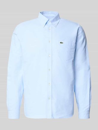 Lacoste Regular Fit Freizeithemd aus reiner Baumwolle in Hellblau, Gr&ouml;&szlig;e 39