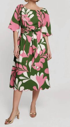 Frances Valentine Coco Midi Dress In Treetop/multi