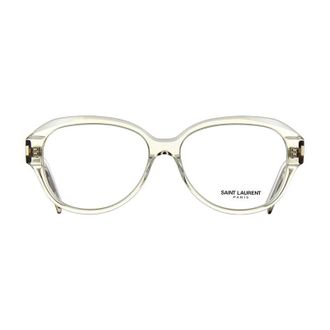 Saint Laurent SL411001 Transparent Acetate Eyeglasses - Beige
